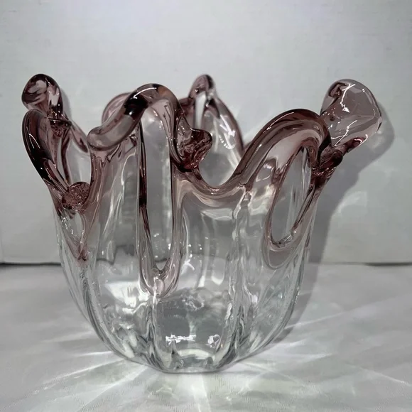 🌟🌟 Murano Glass Vase Made in Italy Hx9”, Dx8” - Picture 2 of 11